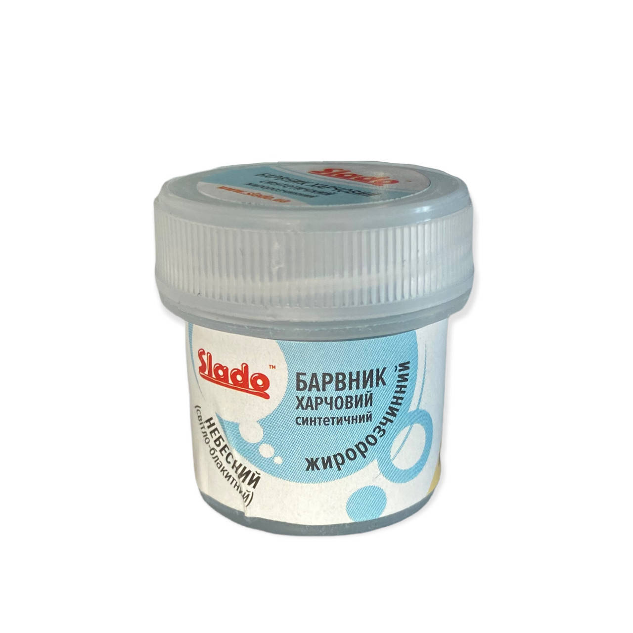 

Краситель жирорастворимый "SLADO" (2 г) "Небесный" светло-голубой