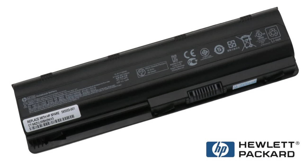 

Батарея оригинальная HP Compaq HSTNN-LB0Y MU06, 630 635 650 G62 G72 G6 G7 CQ42 CQ58 CQ56 CQ62 10.8V 4400mAh, Черный