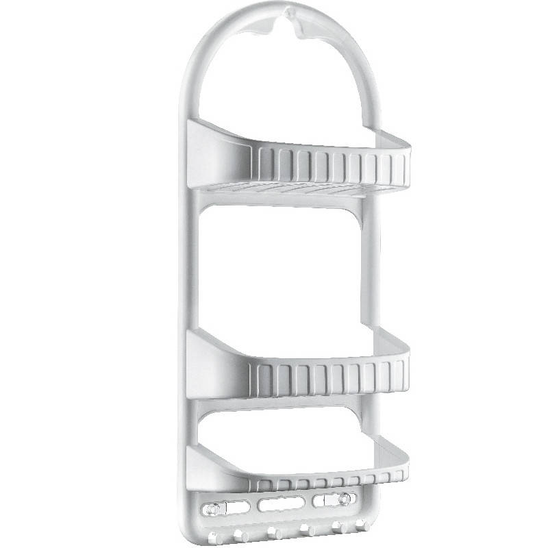 

Полка для душа Dunya Plastic белая прямая