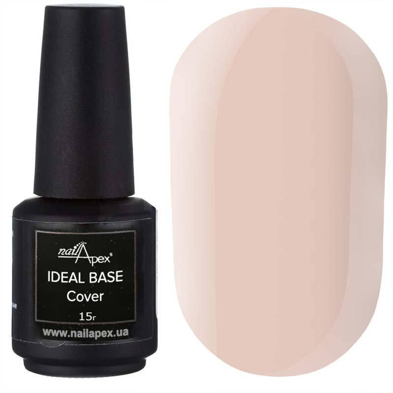 

NailApex Ideal Base Камуфлирующая база №1 (розовый нюд, полупрозрачный), 15 гр