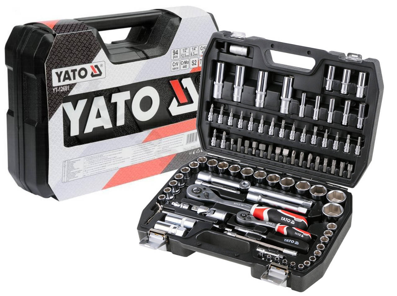 

Набор инструментов ключей YATO YT-12681 на 94 предмета