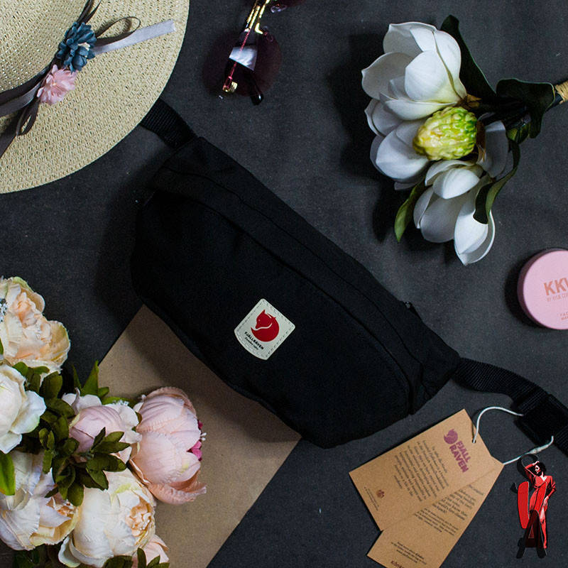 

Сумка на пояс (Бананка) "Fjällräven Kånken" Канкен Цвет: Чёрный, Черный