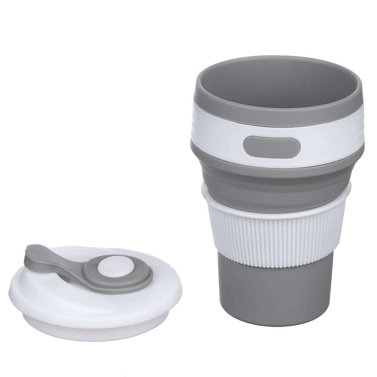 

Складной силиконовй стакан 350 мл SILICON MAGIC CUP Серый