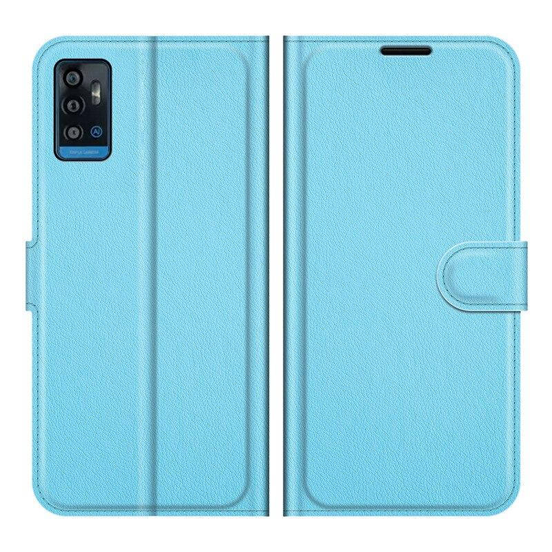 

Чехол книжка Lichee для ZTE Blade A71 (9 цветов) голубой