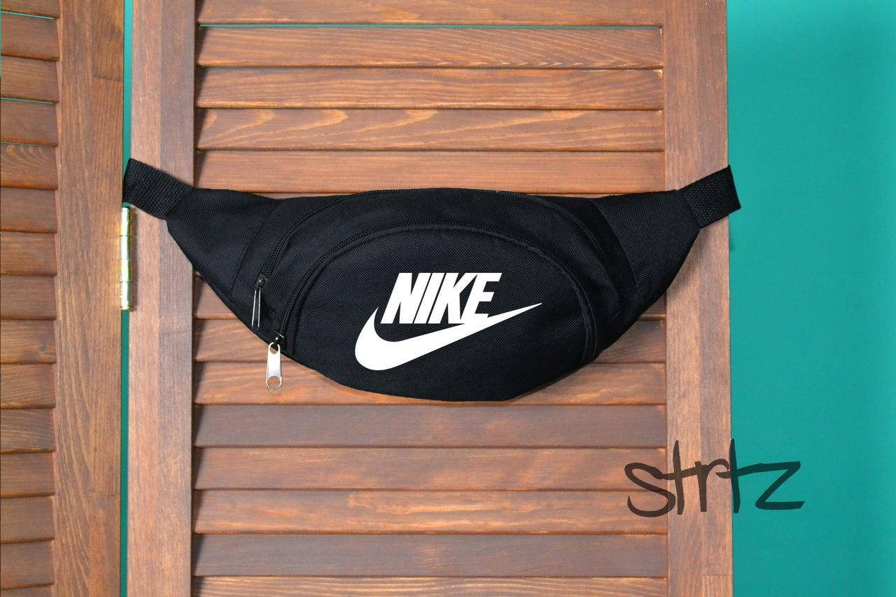 

Модная сумка на пояс найк,барыжка Nike, Черный