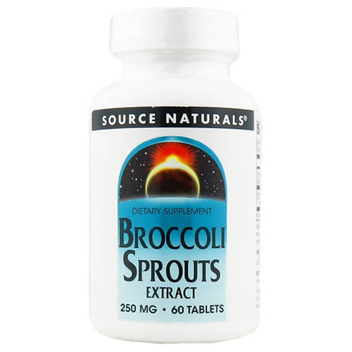 

Экстракт ростков брокколи, 250 мг, 60 таблеток Source Naturals