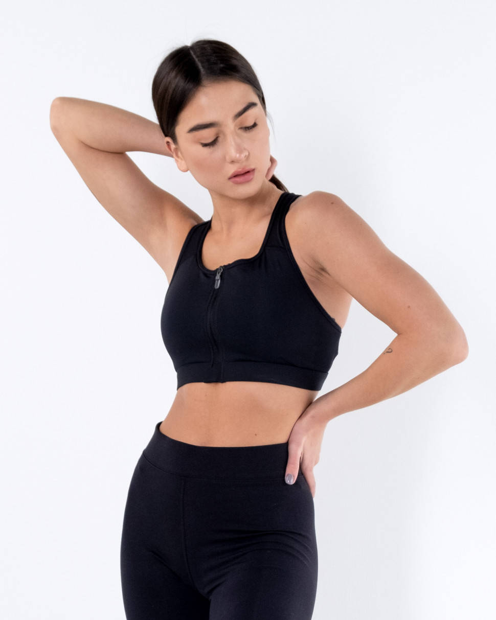 

Топ Nike W NK DF SWSH ZIP FRONT BRA отличное качество высокое качество
