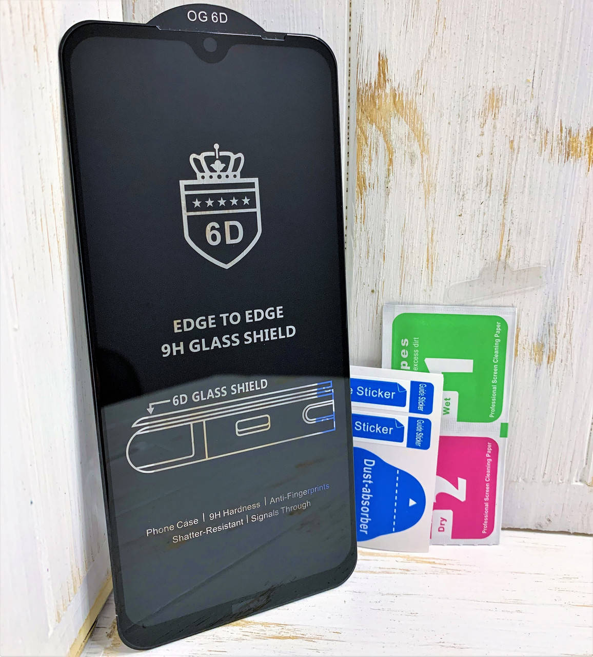 

Защитное стекло для Xiaomi Redmi Note 8T 6D чёрное, Прозрачный
