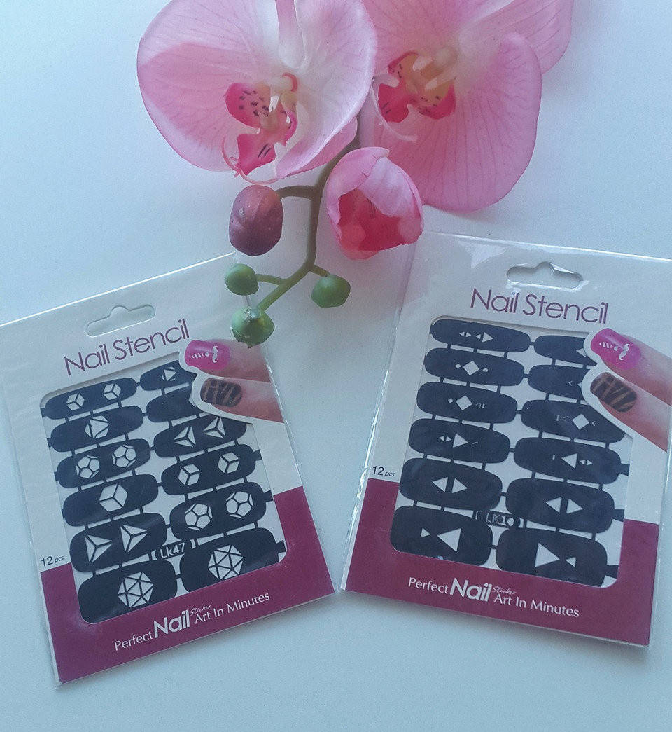 

Трафарет для дизайна ногтей Nail Stencil