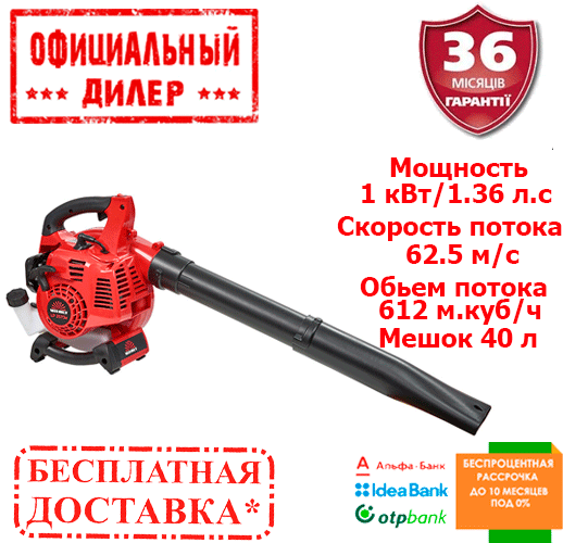 

Бензиновая воздуходувка-пылесос Vitals LP 2573a