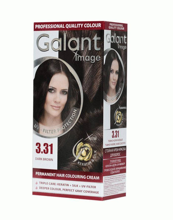 

Стойкая крем-краска для волос GALANT IMAGE 3.31 темно-коричневый