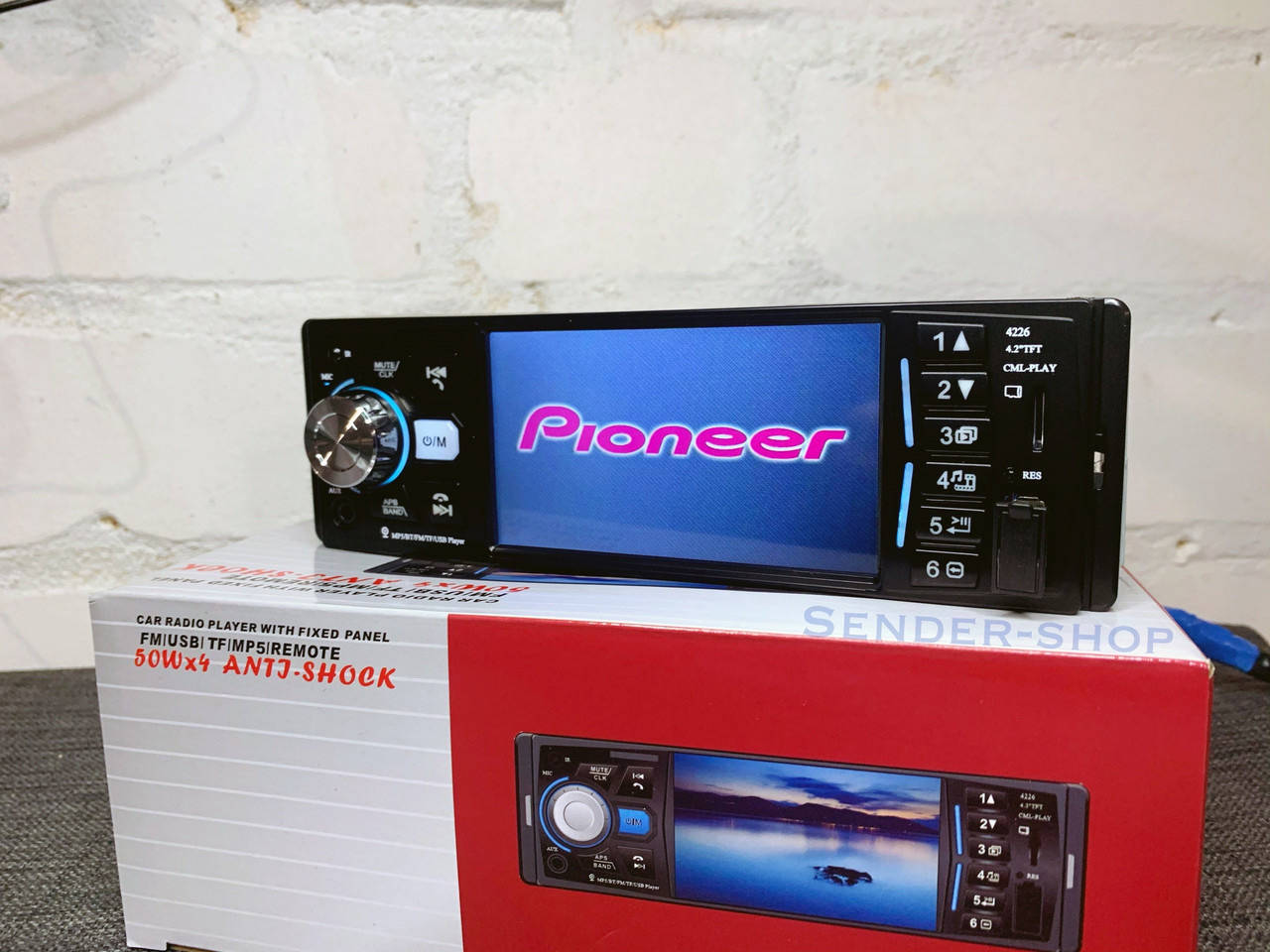 

Автомагнитола 1din с экраном Bluetooth \ USB \ micro SD \ FM Pioneer