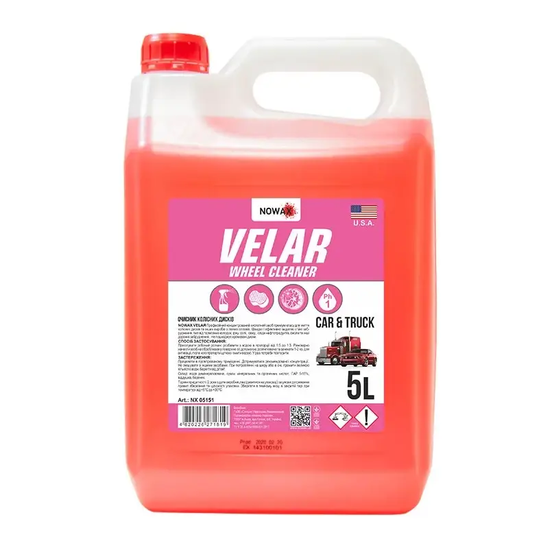 

Очиститель дисков NOWAX 5 л VELAR WHEEL CLEANER (NX05151)