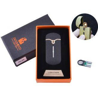 

USB зажигалка в подарочной упаковке (Спираль накаливания), Черный