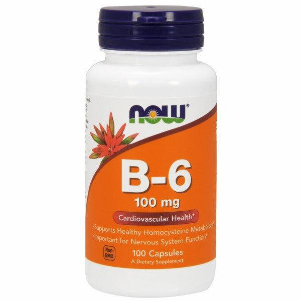 

Витамин В-6, Now Foods, 100 мг, 100 капсул (NOW-00456)