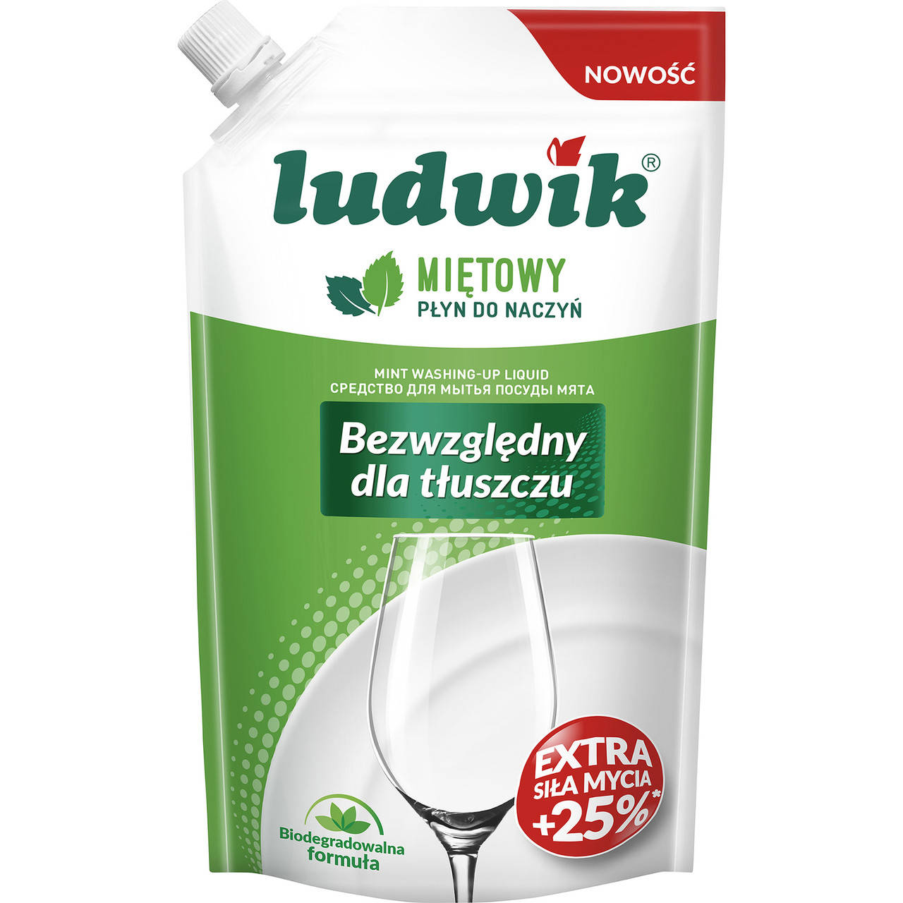 

Средство д/митья посуды Ludwik САШЕ 450г Мята