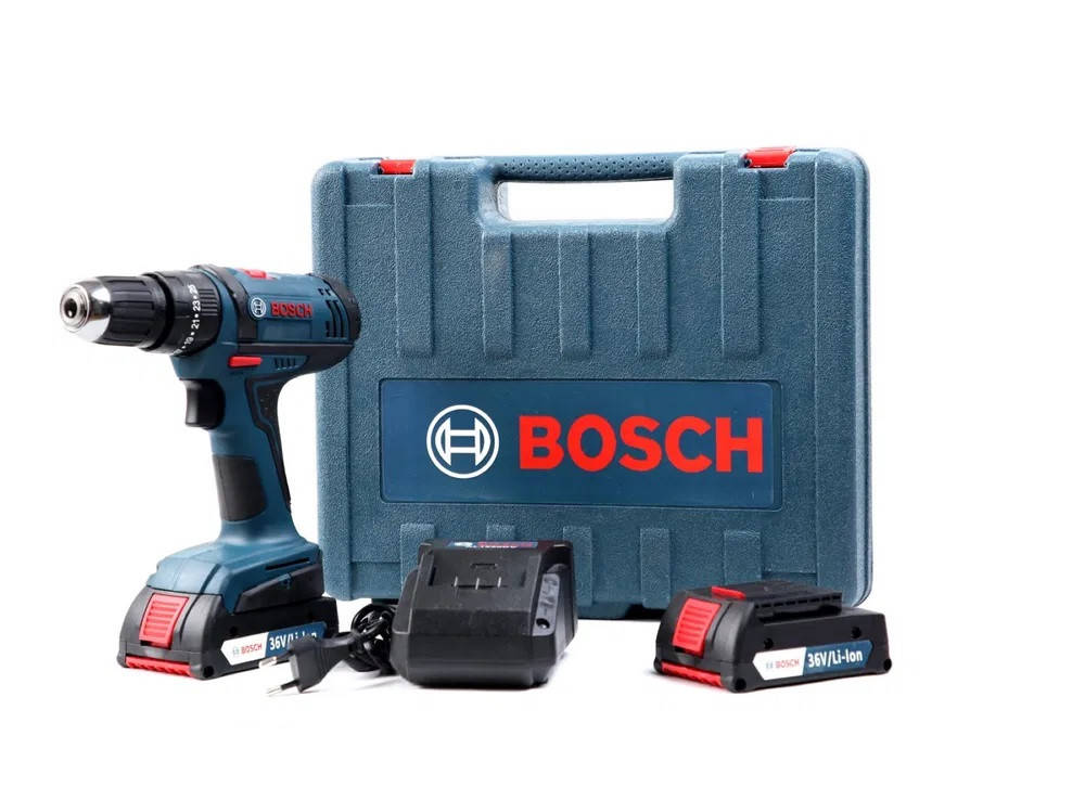 

Мощный аккумуляторный шуруповерт Bosch GSB 36-2LI-ion24 аксессуара ⇒ПОЛЬША