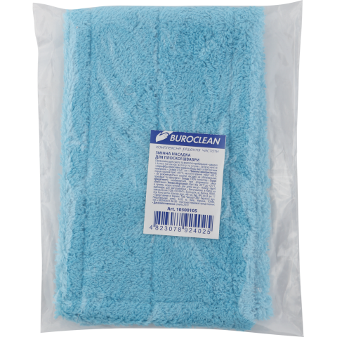 

Сменная насадка для плоской швабры цвет ассорти Buroclean 10300105, Разные цвета