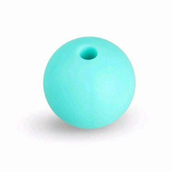 

Круглая 12 мм бусина силиконовая Тиффани