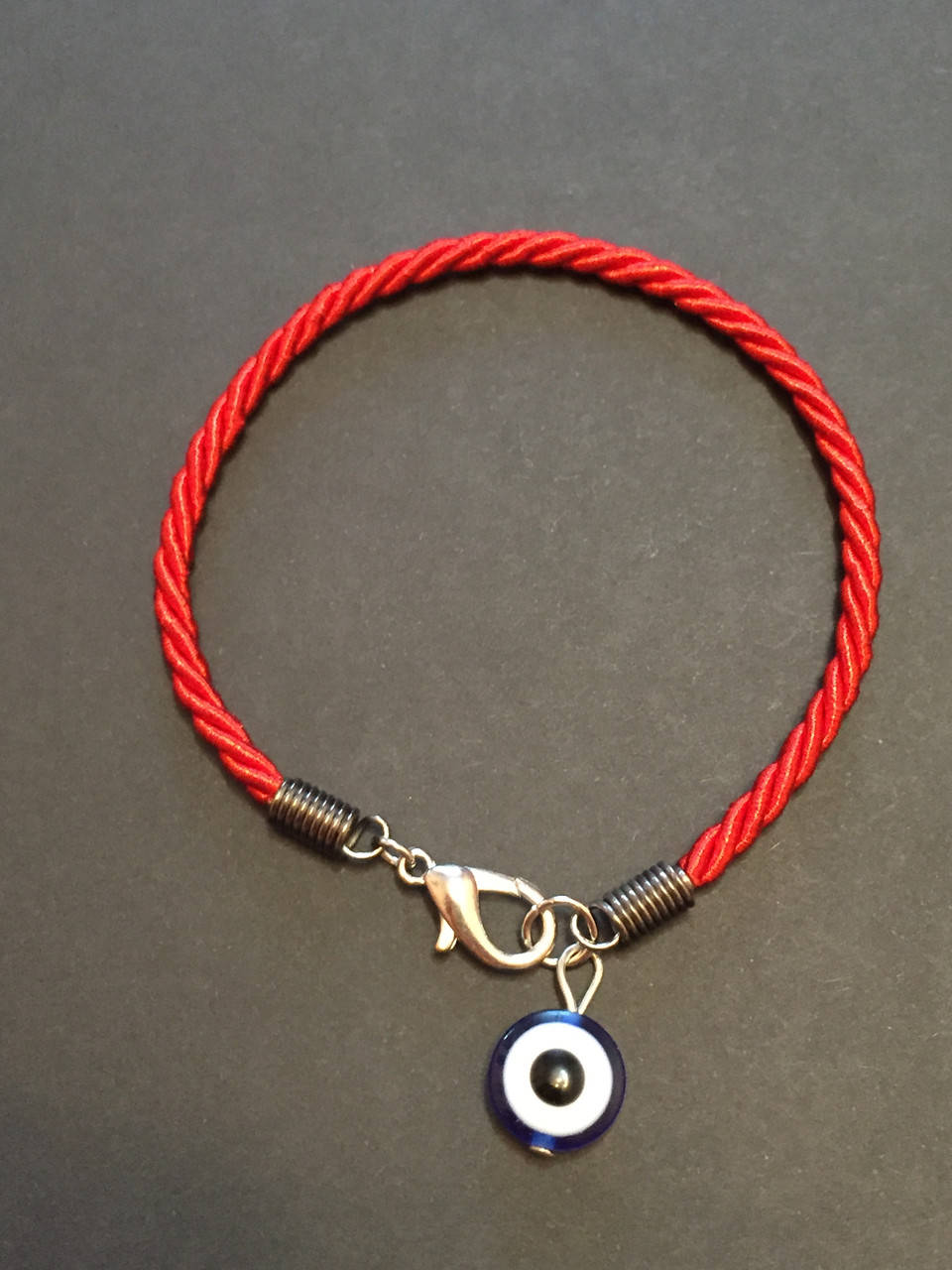 

Браслет красная нить Каббала с оберегом "Назар & Глаз Фатимы"
