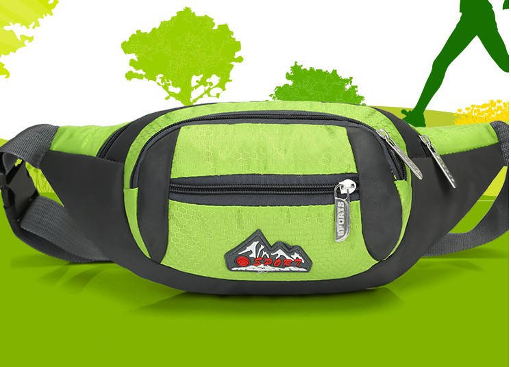 

0705 Поясная Сумка (бананка) нейлоновая салатовый