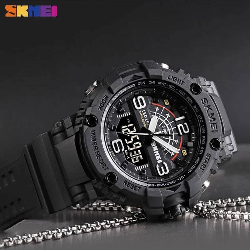 

Мужские тактические спортивные часы Skmei Black
