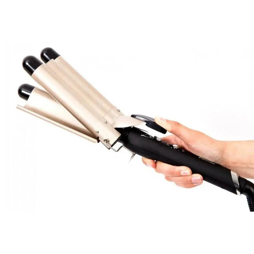 

Профессиональная тройная плойка 5 волн для волос Pro Mozer Mz-6618 / Плойка щипцы волна для завивки волос