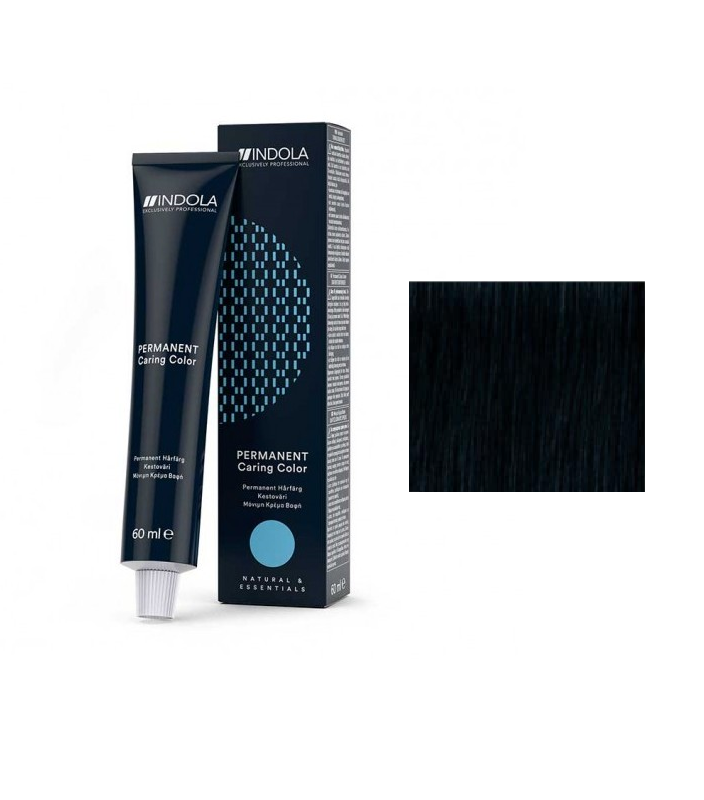 

Стойкая перманентная крем-краска Indola 1.1 Черный пепельный 60 мл