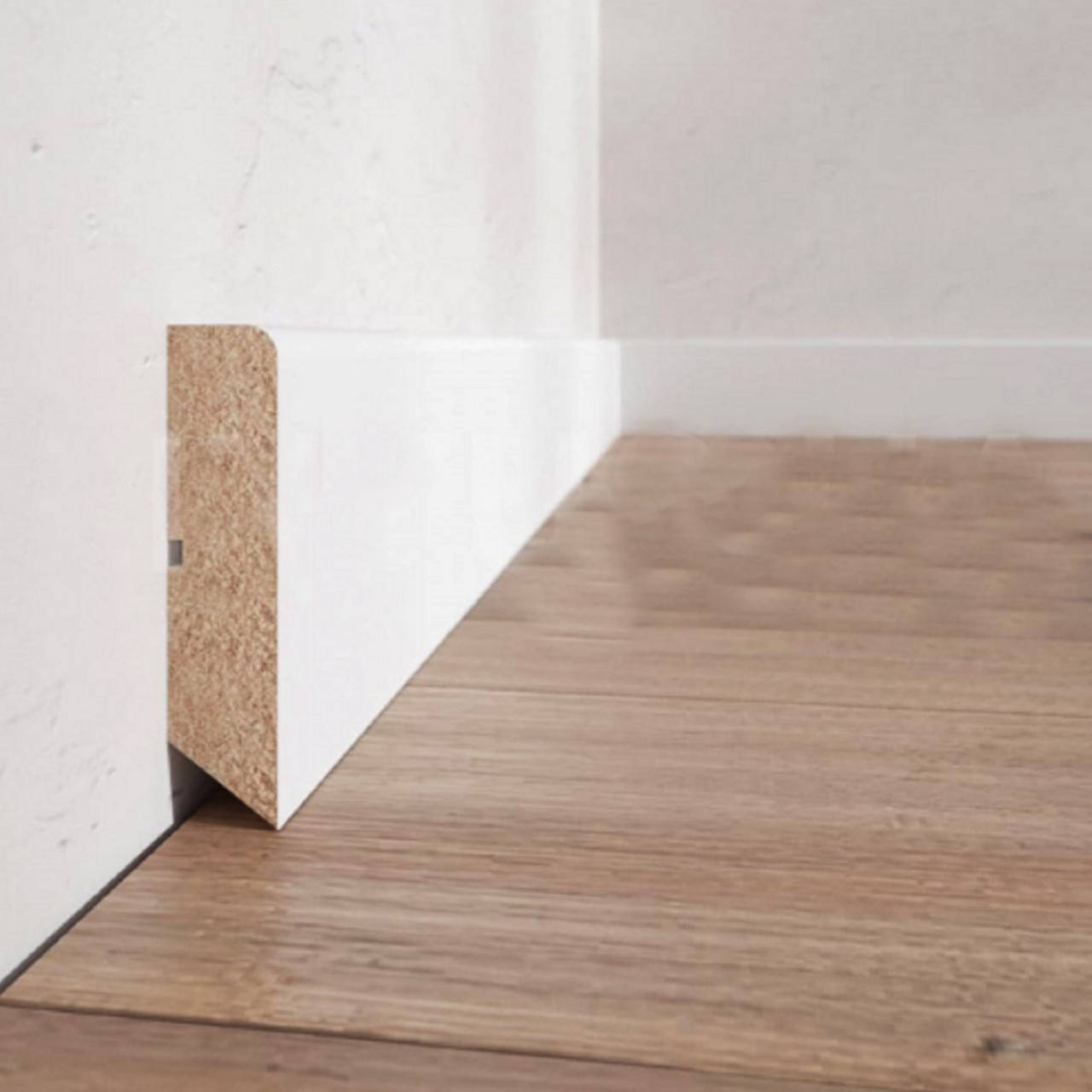 

Плинтус Vinci МДФ белый Рим ( 60х14х2440мм)