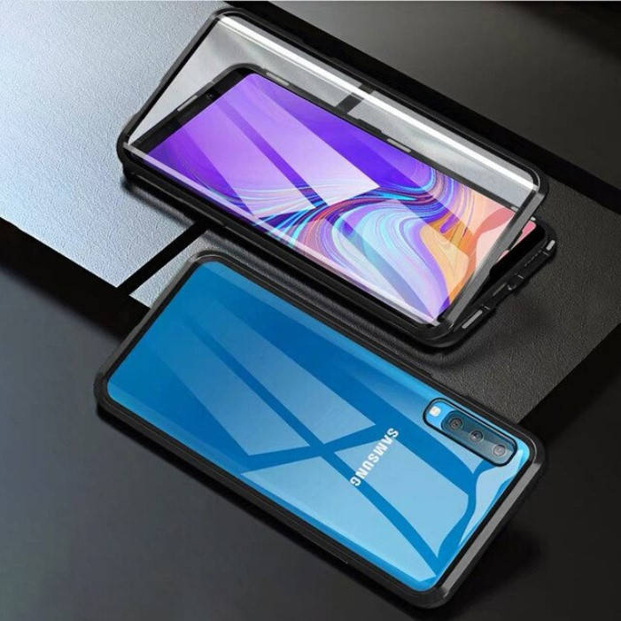 

Магнитный чехол Magnetic для Samsung Galaxy A50 / A30s два стекла (Разные цвета) Черный