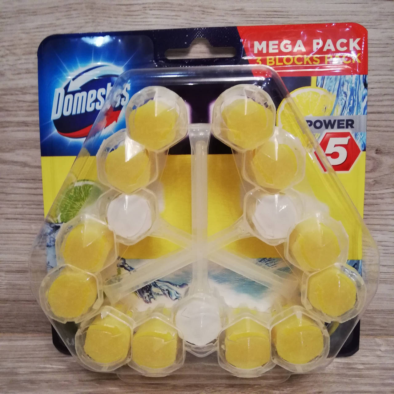 

Domestos подвесной туалетный блок(лимон) 3шт