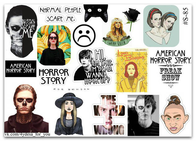

Stickers Pack American Horror Story, Американская История Ужасов #85