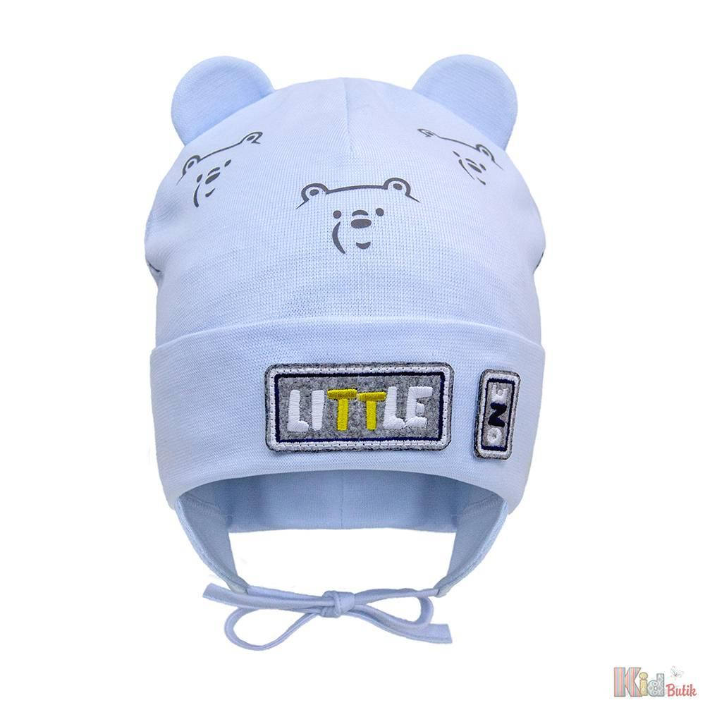 

Шапка голубая на завязках для маленького мальчика (40 см.) David's Star 2125000750163, Голубой