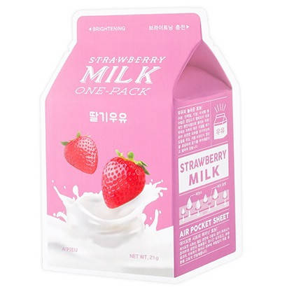 

Тканевая молочная маска для лица A'PIEU Strawberry Milk One-Pack (клубника)