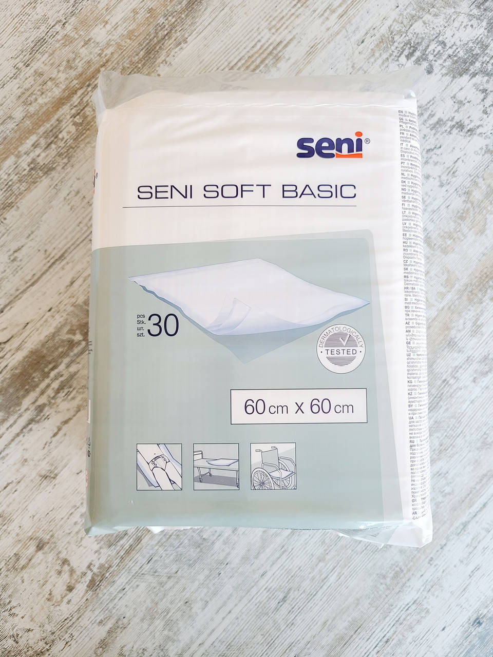 

Одноразовые пелёнки Seni Soft Basic 60x60 см, 30 шт./упак.