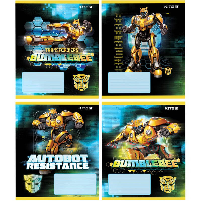 

Тетрадь Kite 235 Transformers 12 листов косая линия TF19-235
