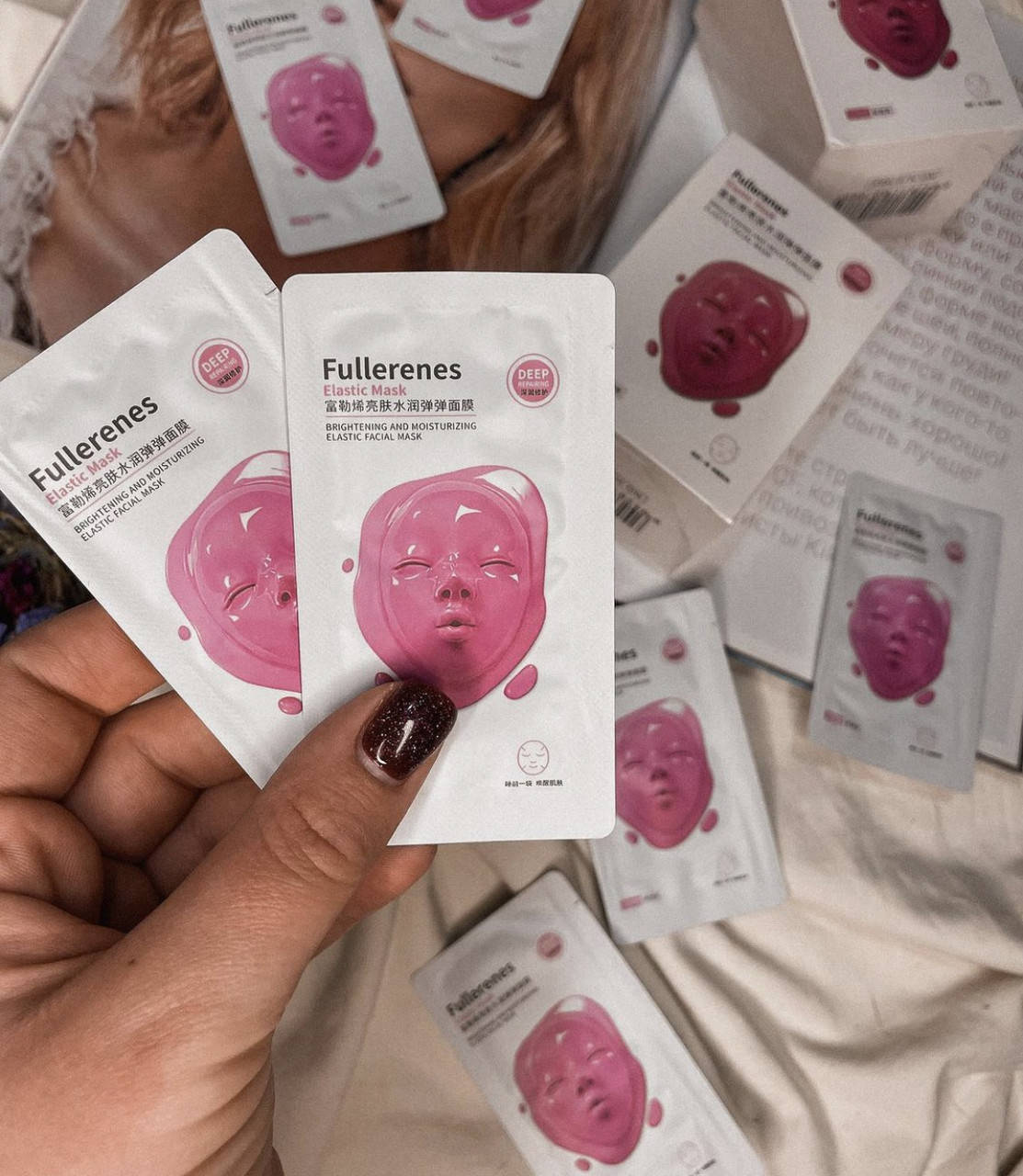 

Ночная маска для лица Hankey Fullerenes Elastic Mask омолаживающая