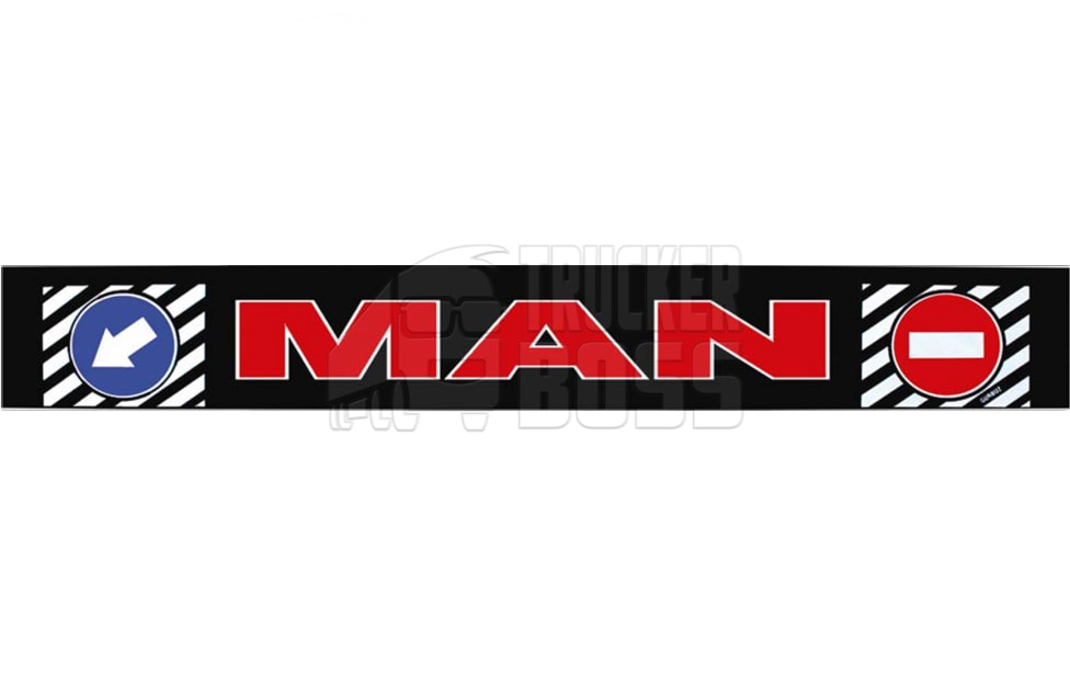 

Брызговик с накаткой "MAN", метла 2400х400 (красный)