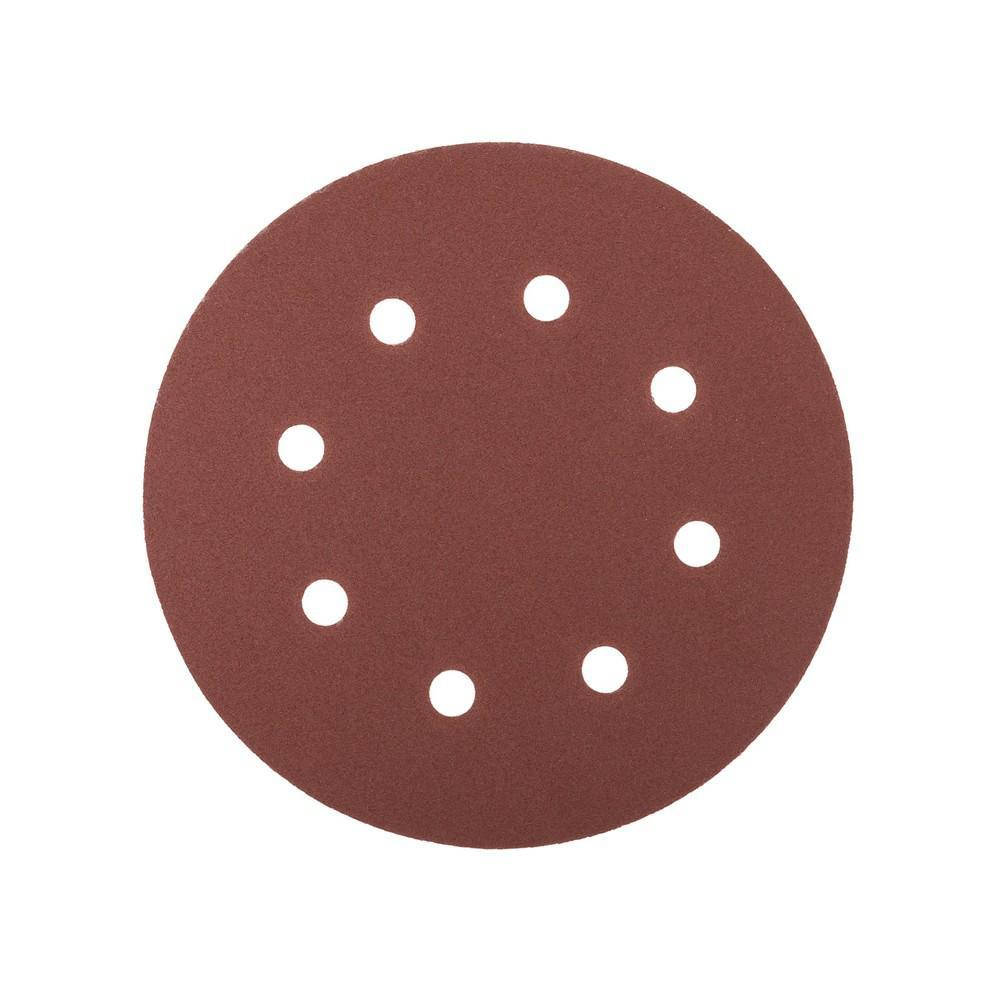 

Круг шлифовальный на липучке MASTERTOOL с 8 отверстиями 180 мм зерно 120 5 шт 08-1812-H Perry