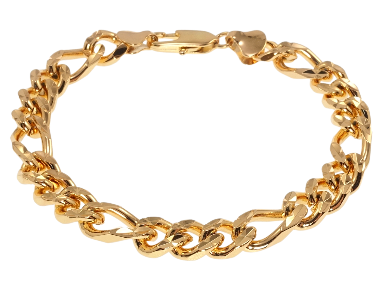 

Браслет Xuping Позолота 18K "Плетение Фигаро" размер 20см х 8мм