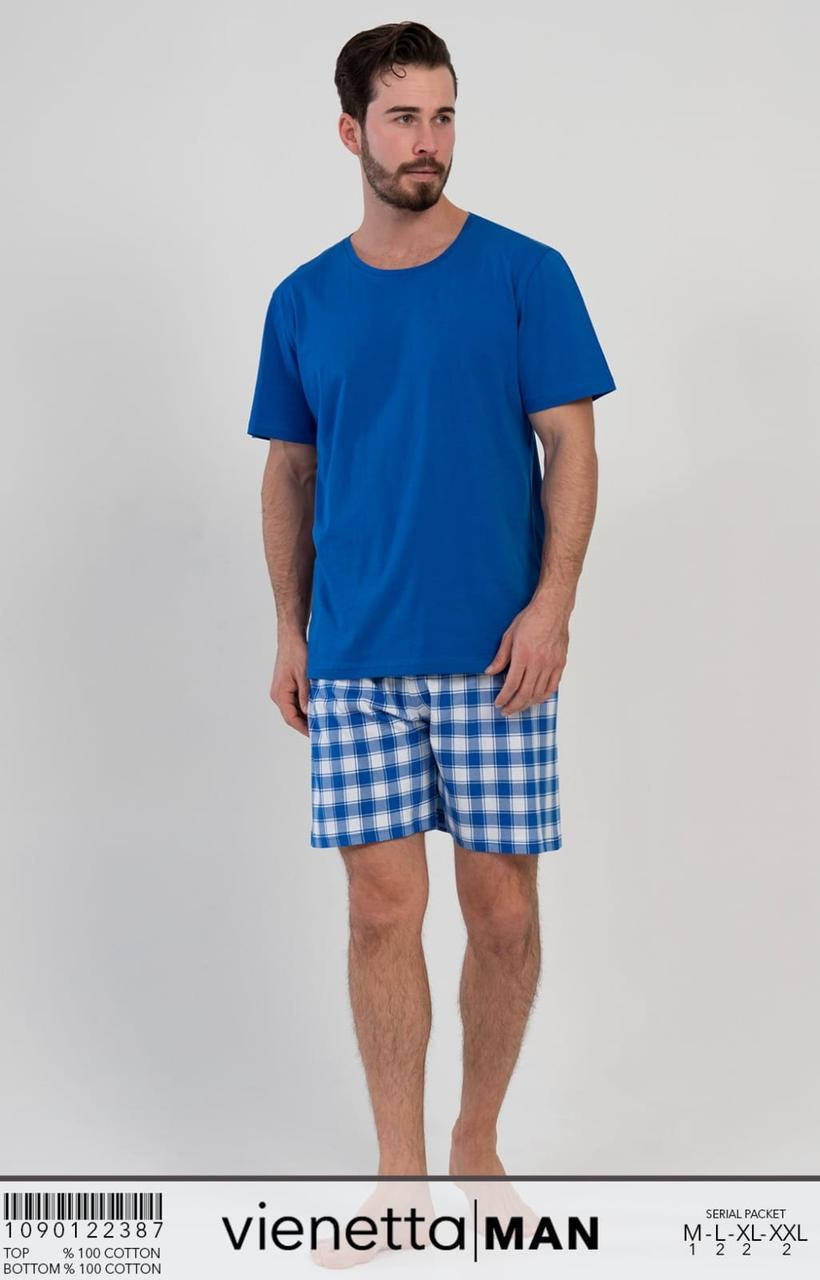 

Мужская пижама шорты и футболка Gazzaz ( by Vienetta) Турция L