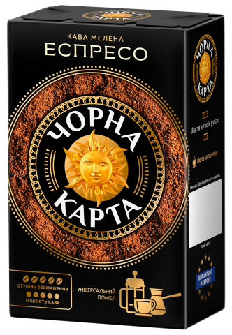 

Кофе молотый Черная Карта Еспрессо, вак.уп. 450г*12
