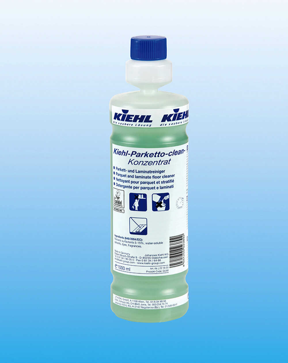 

Чистящее средство для паркета и ламината Kiehl-Parketto-clean-Konzentrat, 1 л, Kiehl