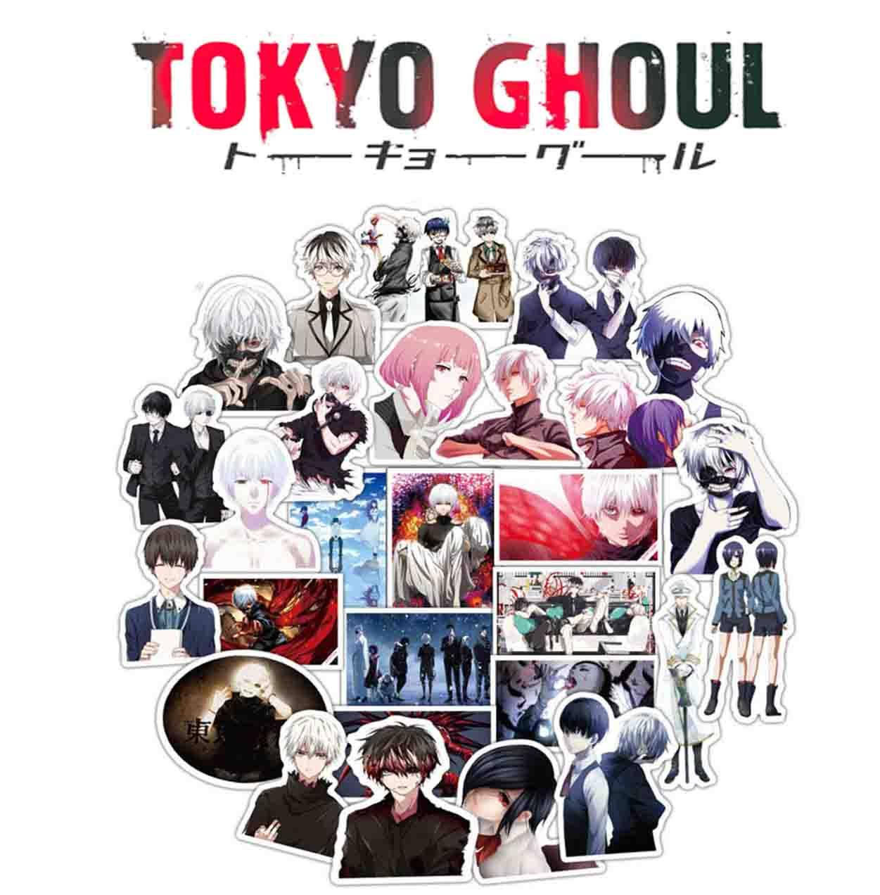 

Набор наклеек Токийский гуль / Стикерпак Tokyo Ghoul 25шт.