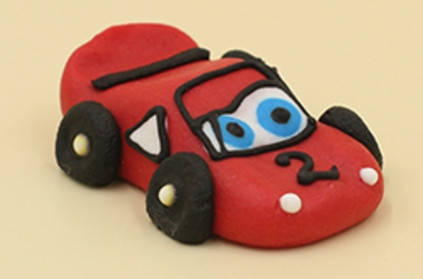 

Цукрова прикраса для торта Машинка маленька, Красный