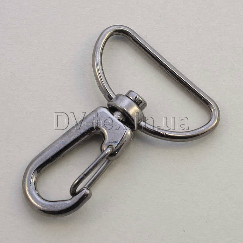 

Карабин для сумок 26мм, MTКР-26 (9215/4061), темный никель