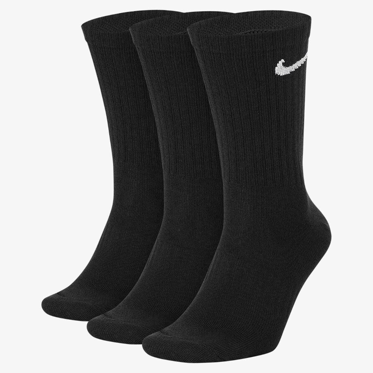 

Носки спортивные Nike Everyday Lightweight Crew 3-pack черные (SX7676-010), Черный