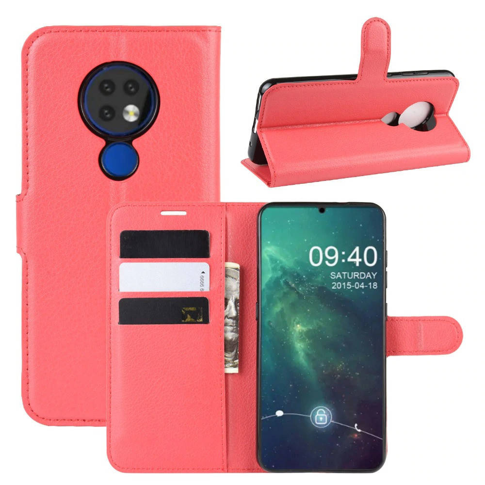 

Чехол-книжка Litchie Wallet для Nokia 6.2 / 7.2 Red, Красный