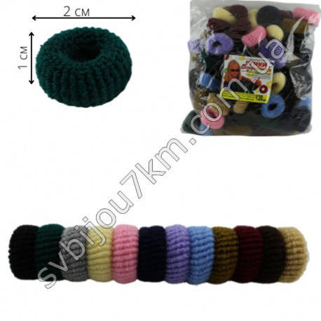 

Резинка для волос махровая бесшовная разноцветная