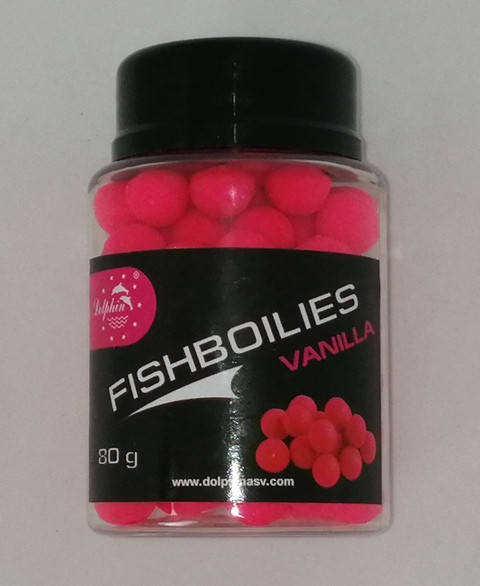 

Бойлы Dolphin FISHBOILIES Vanilla (Ваниль) 10 мм 80 г